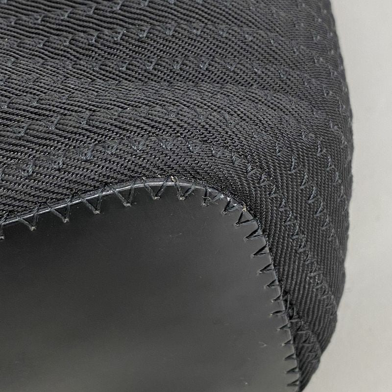 Gucci Handbag Bamboo 000 1998 0540 Nylon Black Silver Hardware Women