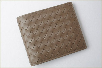 Bottega Veneta Wallet Bottega Veneta Fold Over Wallet Intrecciato 113993 Khaki