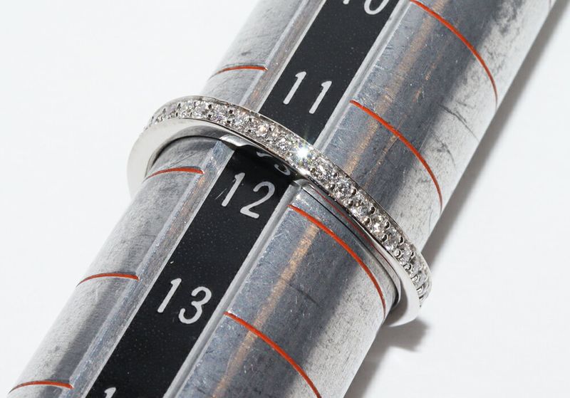 Chanel Pt950 Diamond 82P (082ct) Luband De Chanel Eternity Ring J10612