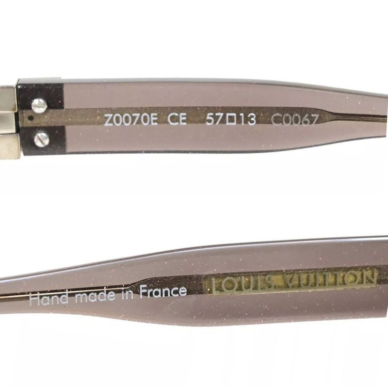 Louis Vuitton LV Sunglasses In Purple Black Lame For Women 30bs088