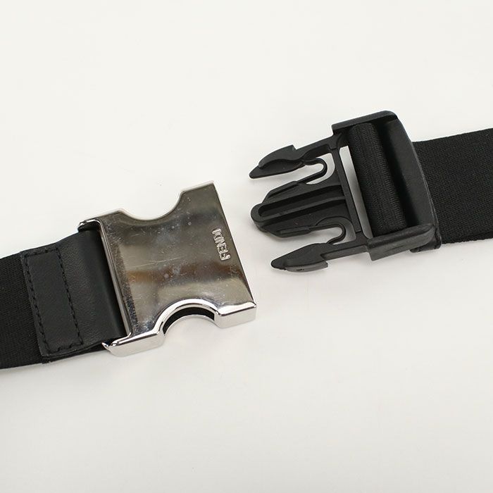 Fendi Belt Bag Diagonal 7va434 A9XS Body Bag PVC Leather Men