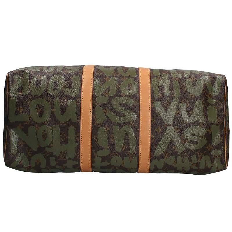 Louis Vuitton M92196 Keepall 50 Monogram Graffiti Leather Boston Bag Men 50