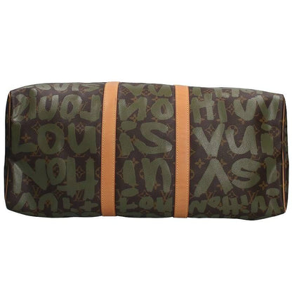 Louis Vuitton M92196 Keepall 50 Monogram Graffiti Leather Boston Bag Men 50