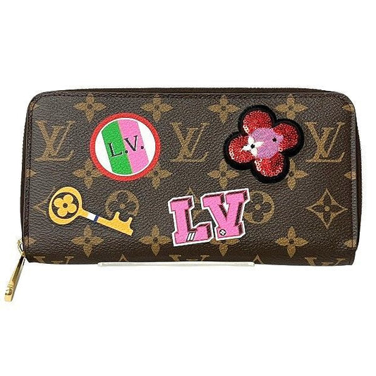 Louis Vuitton Monogram Patches Zippy Wallet M63392 Long Wallet Women