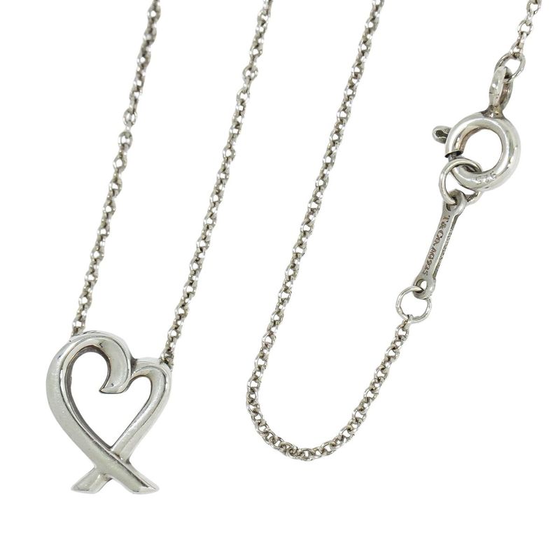 Authentic Tiffany & Co Tiffany & Co Loving Heart Ag925 Necklace Pendant Silver
