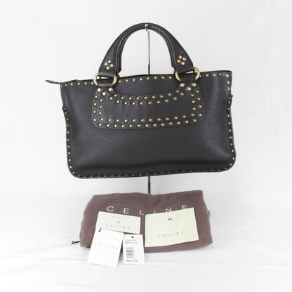 Celine Studded Boogie Bag Handbag Leather Ladies