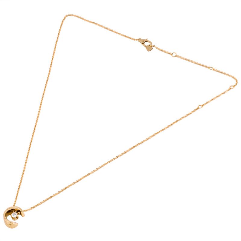 Chanel Coco Crush Necklace Diamond J12102 18K Pink Gold 79g Pink Gold Beige