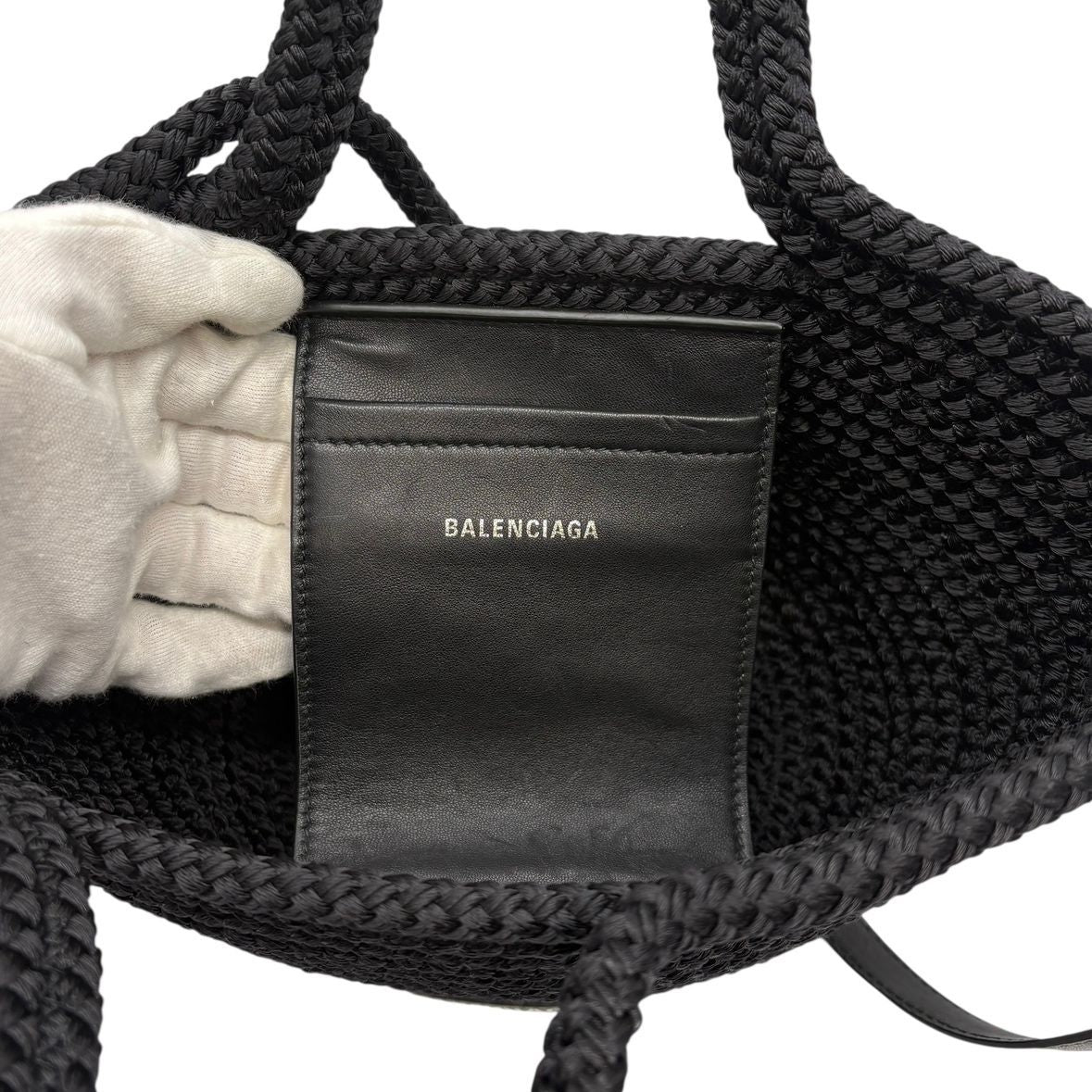 Balenciaga Handbag Ibiza Small Basket Black Shoulder Ibiza Bag