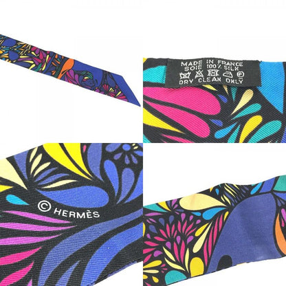 Hermes Scarf Twilly Silk Multicolor