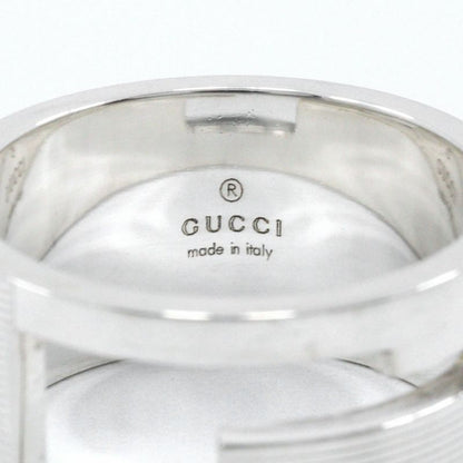 Gucci Branded G Wide Silver 925 Size 20 Men's 12.5g Ring