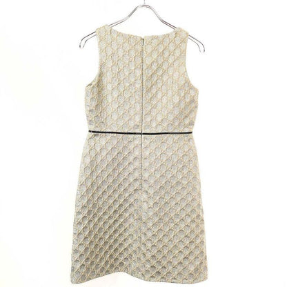 Gucci GG Lamé Sleeveless Dress 622982 Zad0i Silver 38