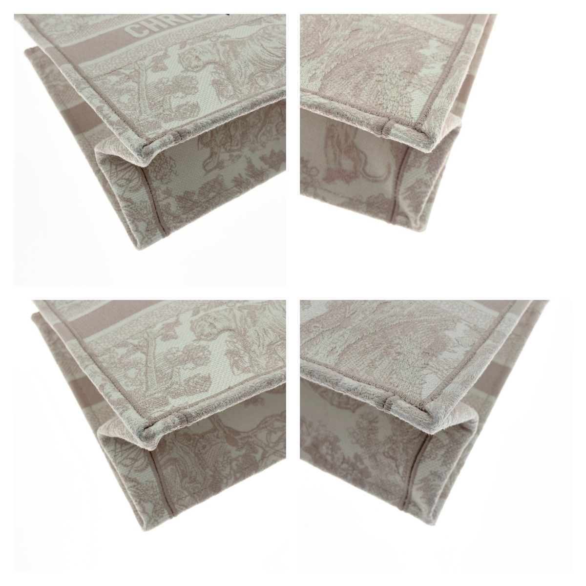 Christian Dior Toile de Jouy Embroidered Book Tote Small Bag M1296ztdt Pink