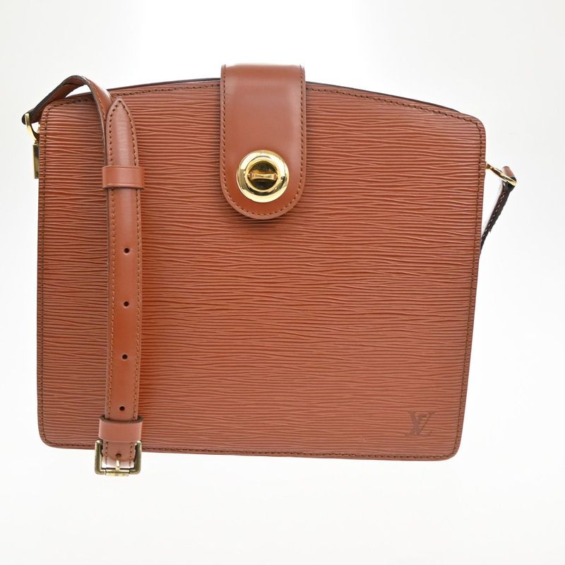 Louis Vuitton Shoulder Bag Capuchin Epi Brown M52343 80ka705