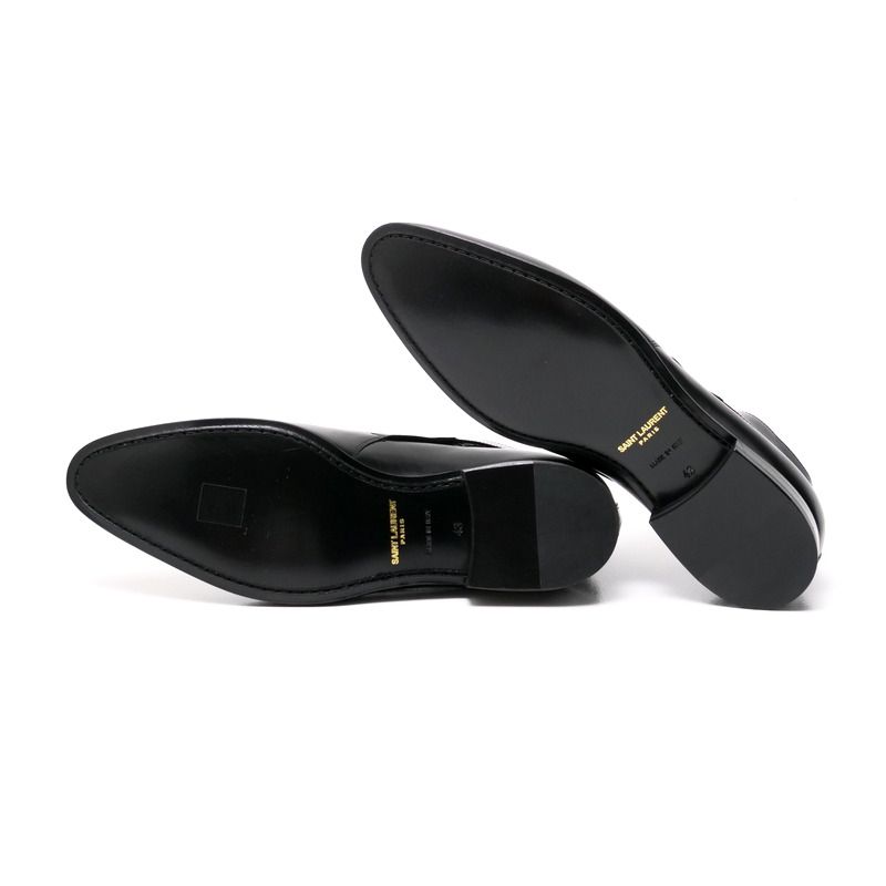 Saint Laurent Boots Size 43 Leather Ankle Strap Jopper Boots Short