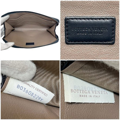 Bottega Veneta Lshaped Zipper Document Case Blueblack