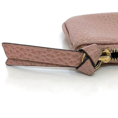 Gucci Coin Case With Key Ring Pink 368879 Excellent Condition Preowned Leather