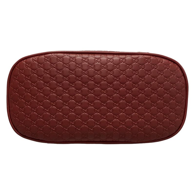 Gucci Handbag Micro Guccissima 449654 Red Leather