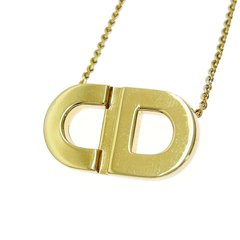 Christian Dior GP CD Logo Necklace Women's Gold 376338 Necklace