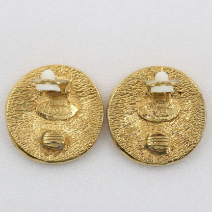 Chanel 31 RUE Cambon Vintage Gold Plated Gold Ladies 23g Earrings