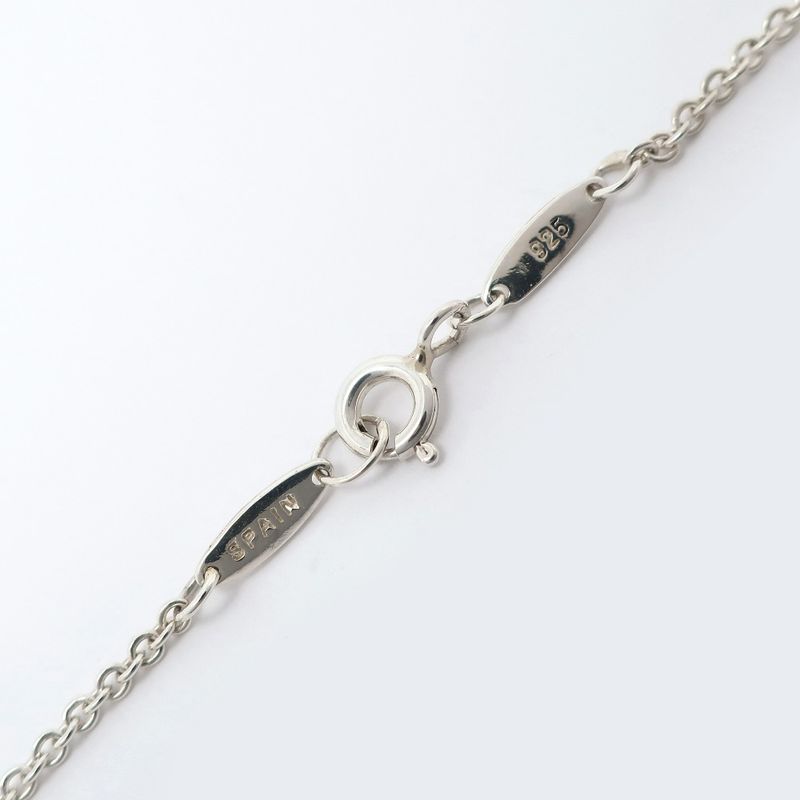 Tiffany & Co Open Heart Elsa Peretti 925 Silver Ladies 6.8g Necklace