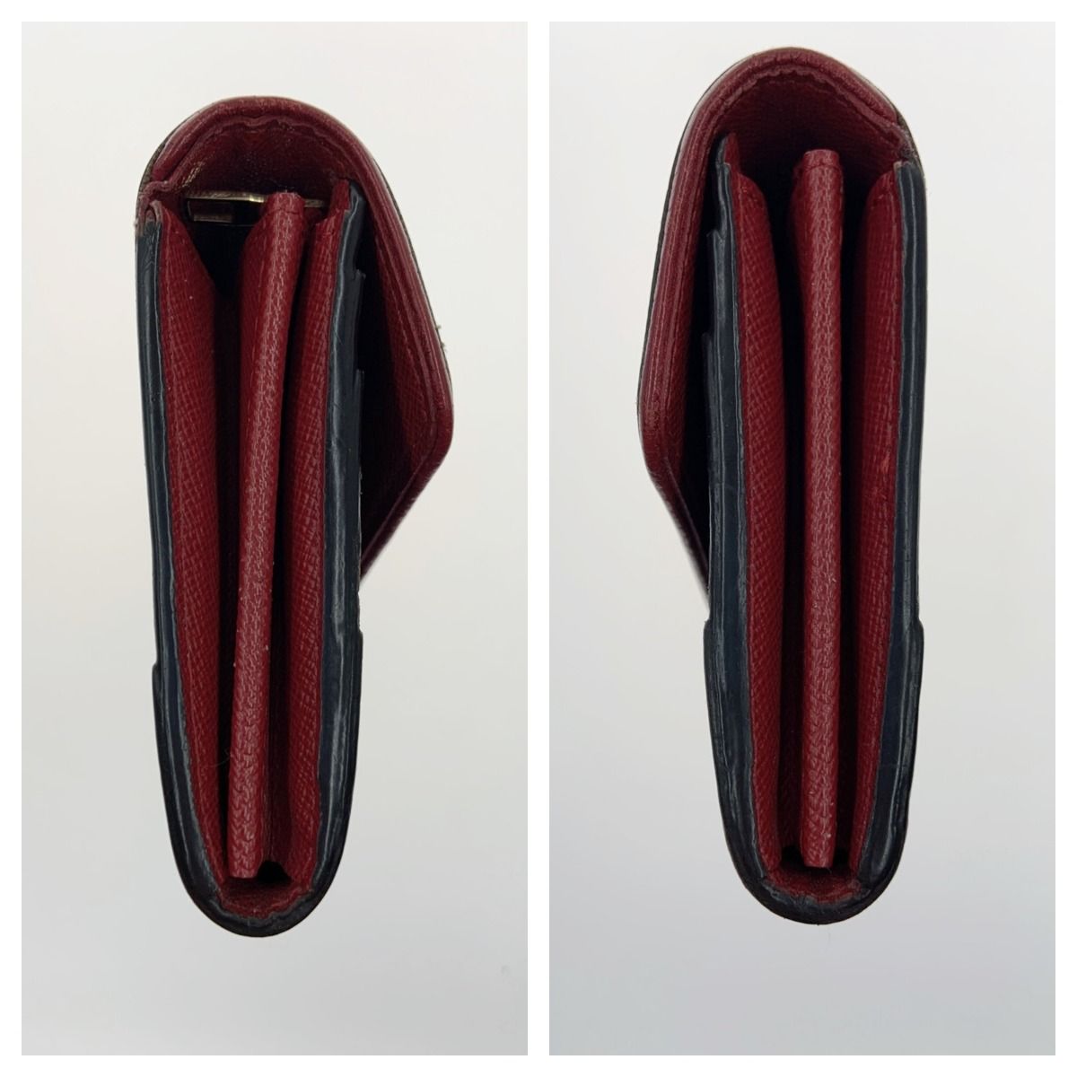 Louis Vuitton Monogram Portefeuille Sara Retiro Bifold Long Wallet M61184 Red