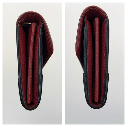 Louis Vuitton Monogram Portefeuille Sara Retiro Bifold Long Wallet M61184 Red