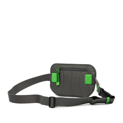 Gucci GG Nylon Belt Bag Body Bag Waist Bag 752102 Grey Red Nylon Rubber Ladies