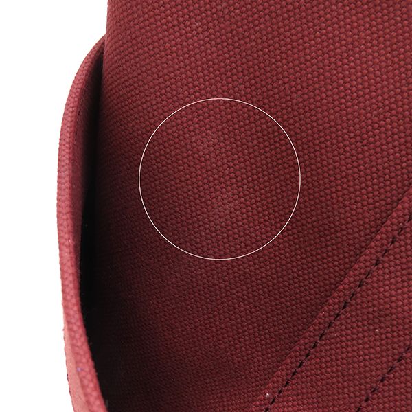 Hermes 2-Way Bag Sac de Pansage Groom Cotton Polyurethane Polyamide Rouge Ash