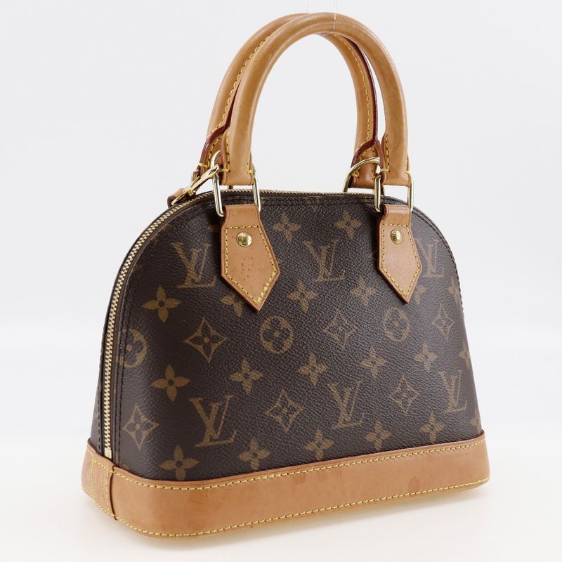 Louis Vuitton Alma BB 2WAY Shoulder M53152 Monogram Canvas Brown Sn3199 Ladies