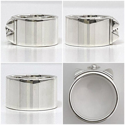 Hermes Ring Collier de Chien H Silver