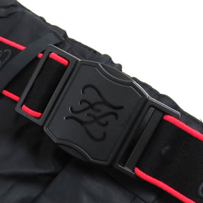 Fendi 2021 Fb0741 AHV5 100% Cotton Logo Buckle Belt Design Easy Pants Black 50
