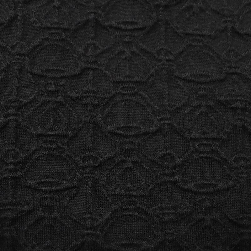 Hermes 23SS 3e2500dc Cashmere Silk Blend Crew Neck French Sleeve Knit Dress