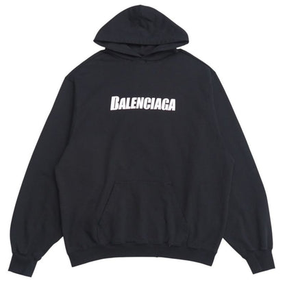 2022Balenciaga Destroyed Logo Hoodie Size S Logo Print Aged 20250722 Ra5608