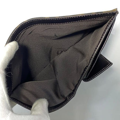 Fendi Bifold Wallet Khaki Brown Zucca 8m0022 Excellent Condition