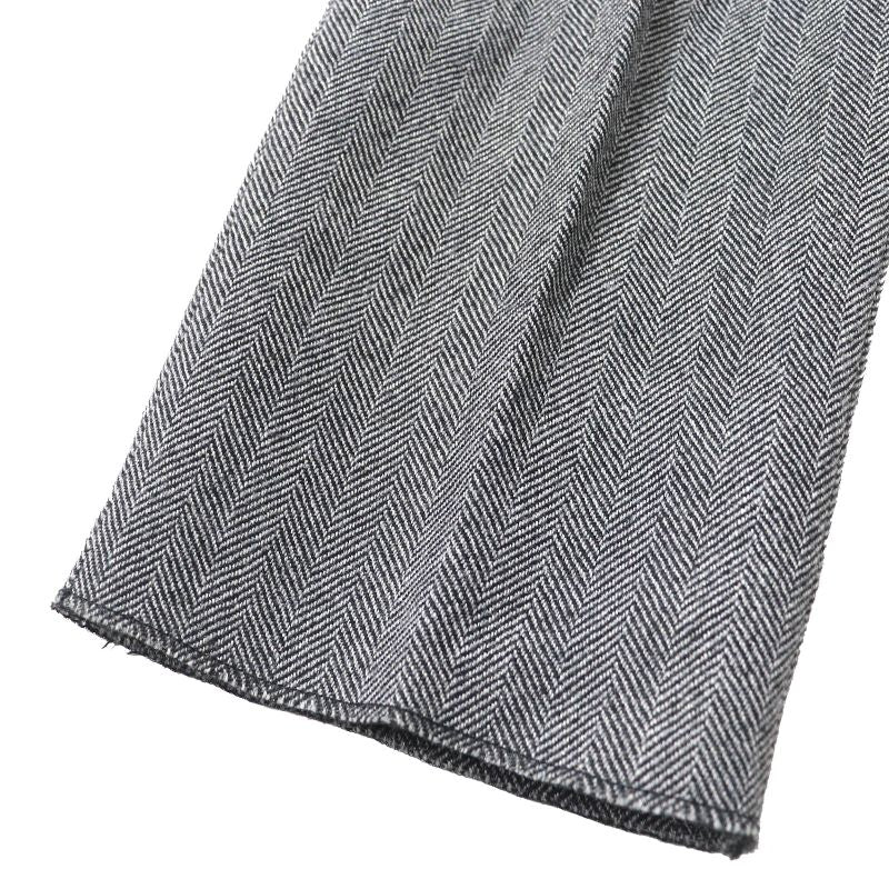 Gucci Vintage 2000 100% Wool Tom Ford Period Leather Belted Herringbone