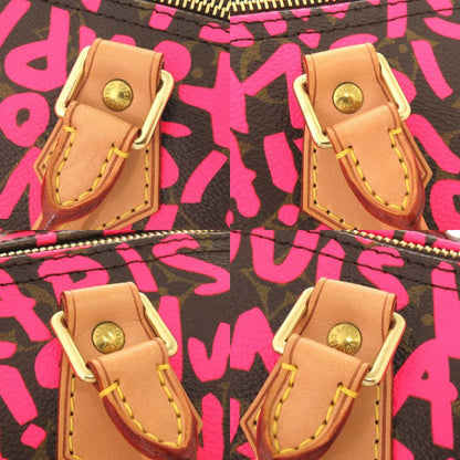 Louis Vuitton Speedy 30 Monogram Graffiti Fuchsia M93704 Handbag LV 1532 Louis