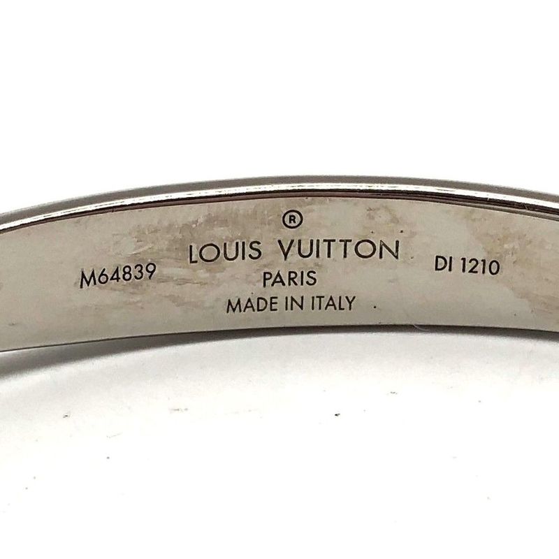 Louis Vuitton Jonk Monogram Bangle M64839 Bracelet Accessory Ladies Silver Used