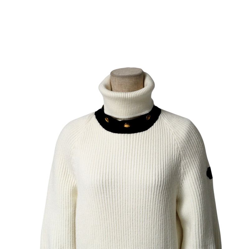 Louis Vuitton Sweater Size S 2WAY Turtleneck Ribbed Knit Sweater [recommended]