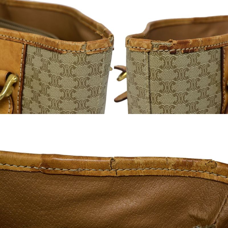 Celine Shoulder Tote Bag Macadam Beige 09bs110