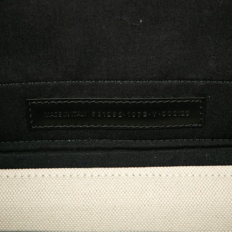 Balenciaga Navy Cabas Su M 581292 Beige Yellow Canvas Women's Balenciaga