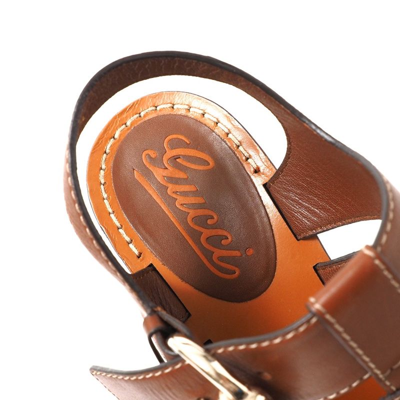 Gucci Bamboo Sandals Size 36.5 Strap Sandals Made In Italy 20250630 Ra5280