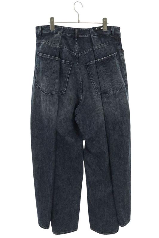 Balenciaga 767983 Tnw65 Double Side Denim Pants Men's M