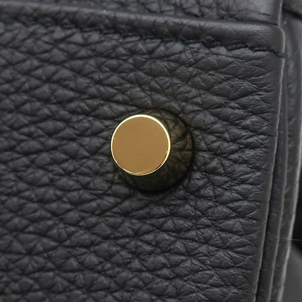 Hermes 2-Way Bag Kelly Touch 28 Inside Stitch Togo Niloticus Black Gold