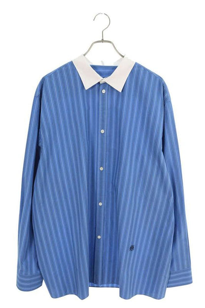Loewe H526y05x26co Striped Cles Rick Long Sleeve Shirt Men's 42