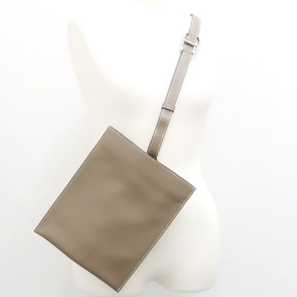 Hermes Pot Chien Plus U Engraved Etoupe Swift Shoulder Bag Body Bag Chaine