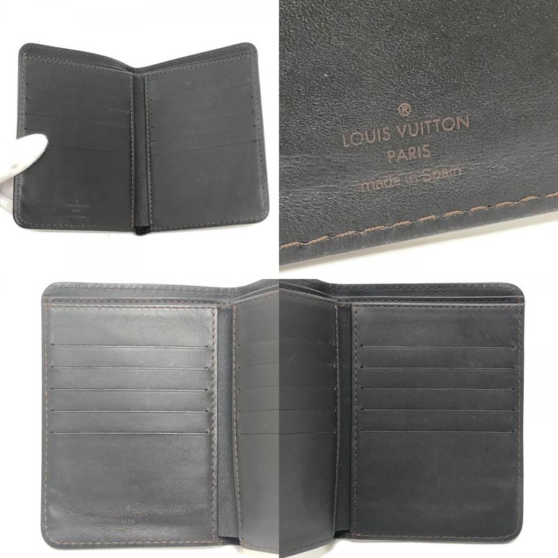 Louis Vuitton Bifold Wallet Leather Cafe