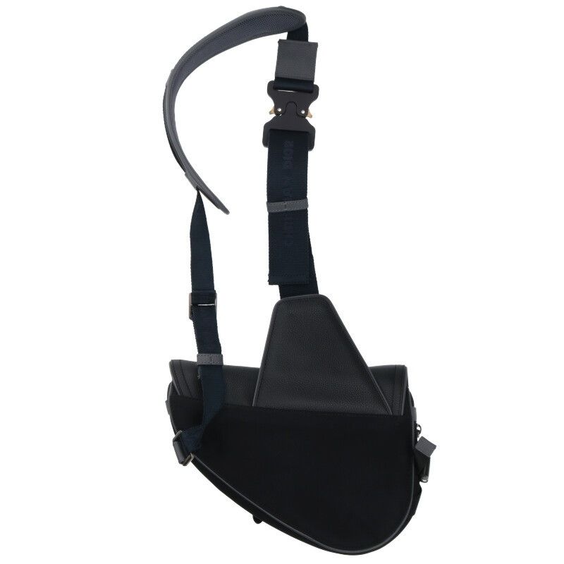 Dior X Sacai Saddle Leather Nylon Shoulder Bag For Men