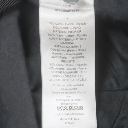 DIOR Homme 933c902h4835 Oblique Leather Use Hat Baseball Cap Dark Gray L Made