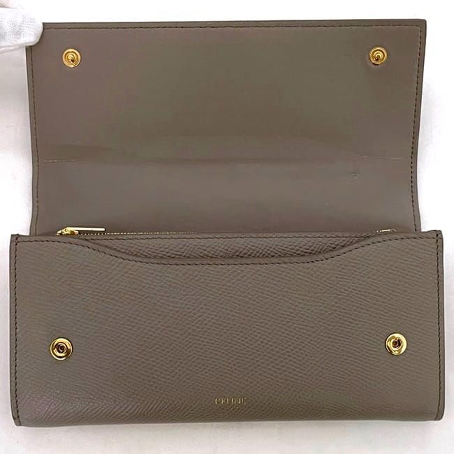 Celine Bifold Long Wallet Large Flap Wallet Ec21398
