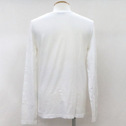 Dior Atelier Logo Long Sleeve T-shirt 043j611a0589 M Size White Cotton